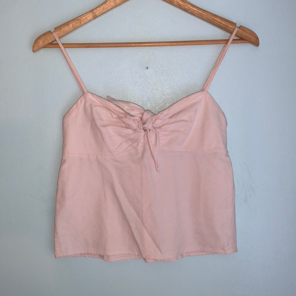 Brandy Melville pink tie top
